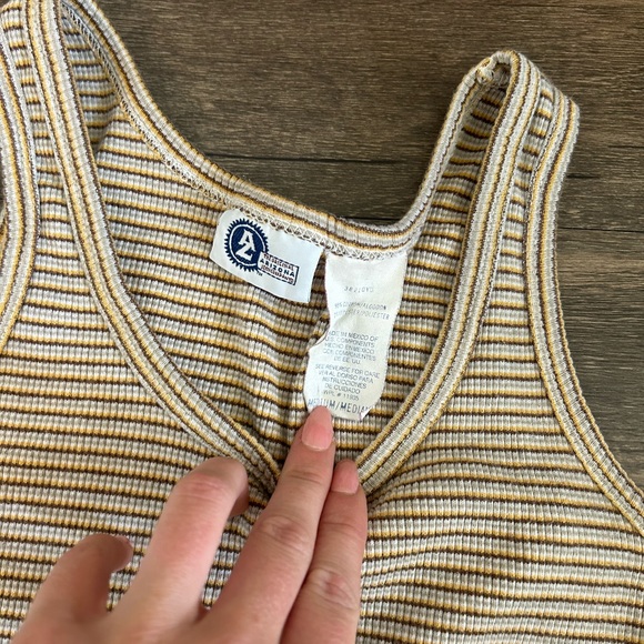 Vintage striped crop top tank - Picture 4 of 5